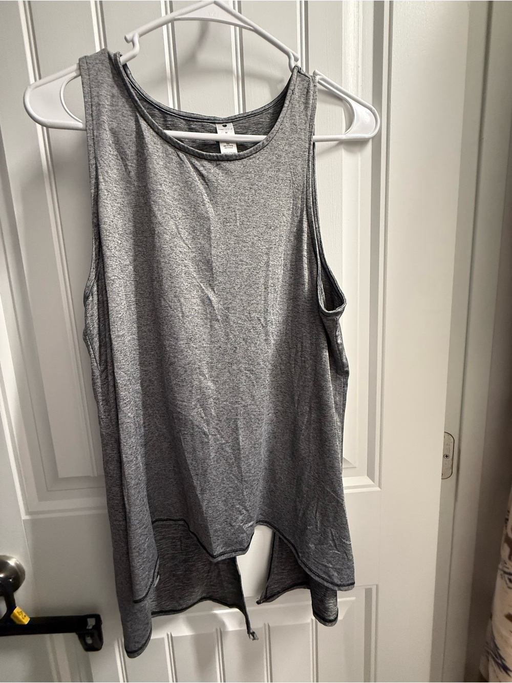 Yogalicious Gray Sleeveless High-Low Tank